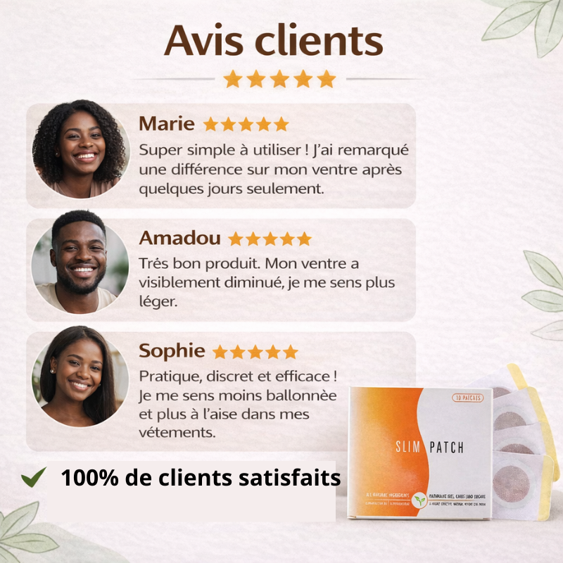 ✅ Slim Patch : minceur & brûle-graisse & amincissant (1 carton acheté =1 carton offert)