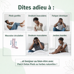 🌿 Patch Detox Pieds aux herbes naturelles (1 carton = 10 patchs) (Homme et Femme)