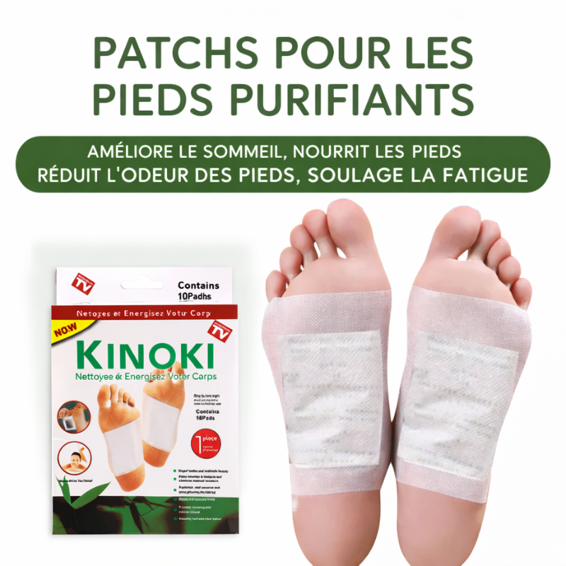 🌿 Patch Detox Pieds aux herbes naturelles (1 carton = 10 patchs) (Homme et Femme)