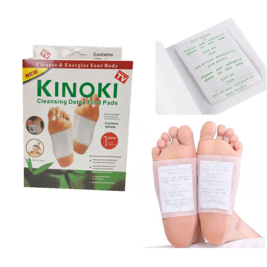 🌿 Patch Detox Pieds aux herbes naturelles (KINOKI) (1 carton acheté =1 carton offert)