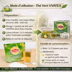 Thé Vert Naturel, Forme & Bien-être (VVATATEA) ( 1 carton = 50 sachets de thé vert)